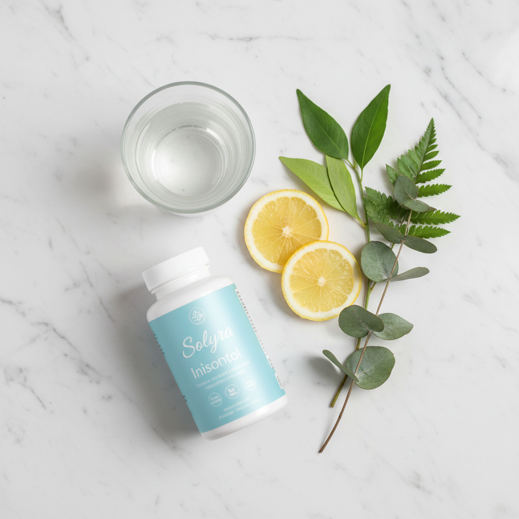 Solyra Inositol Marble Flatlay
